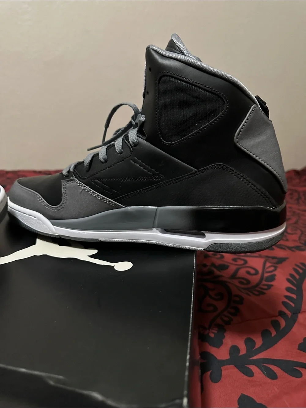Jordan Men's High-Top Sneakers in Black and Gray
